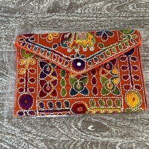 Embroidered Indian Crossbody/Clutch Purse
